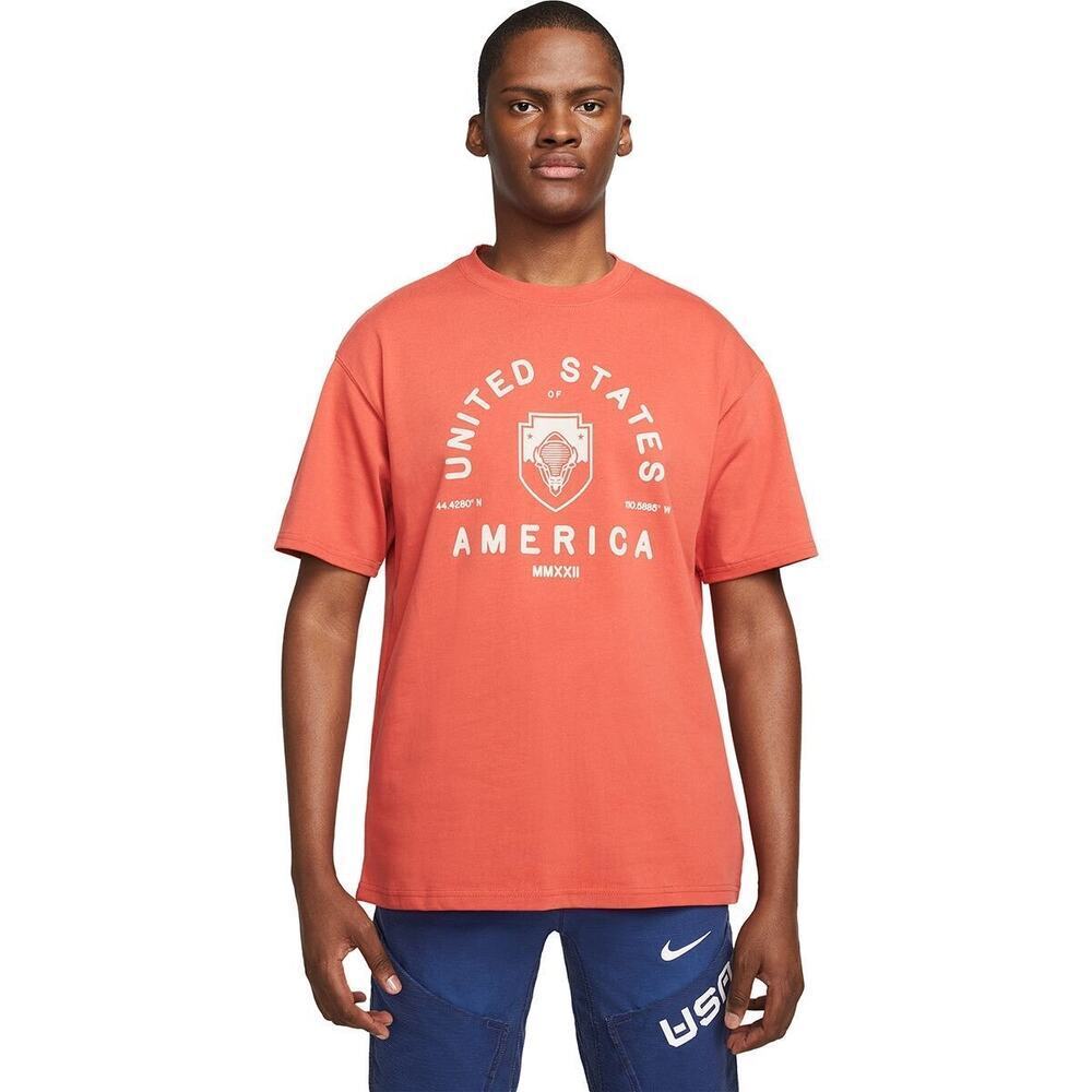 Nike x NRG ACG Max 90 T-Shirt Men’s Size Small Orange Gorpcore Outdoors